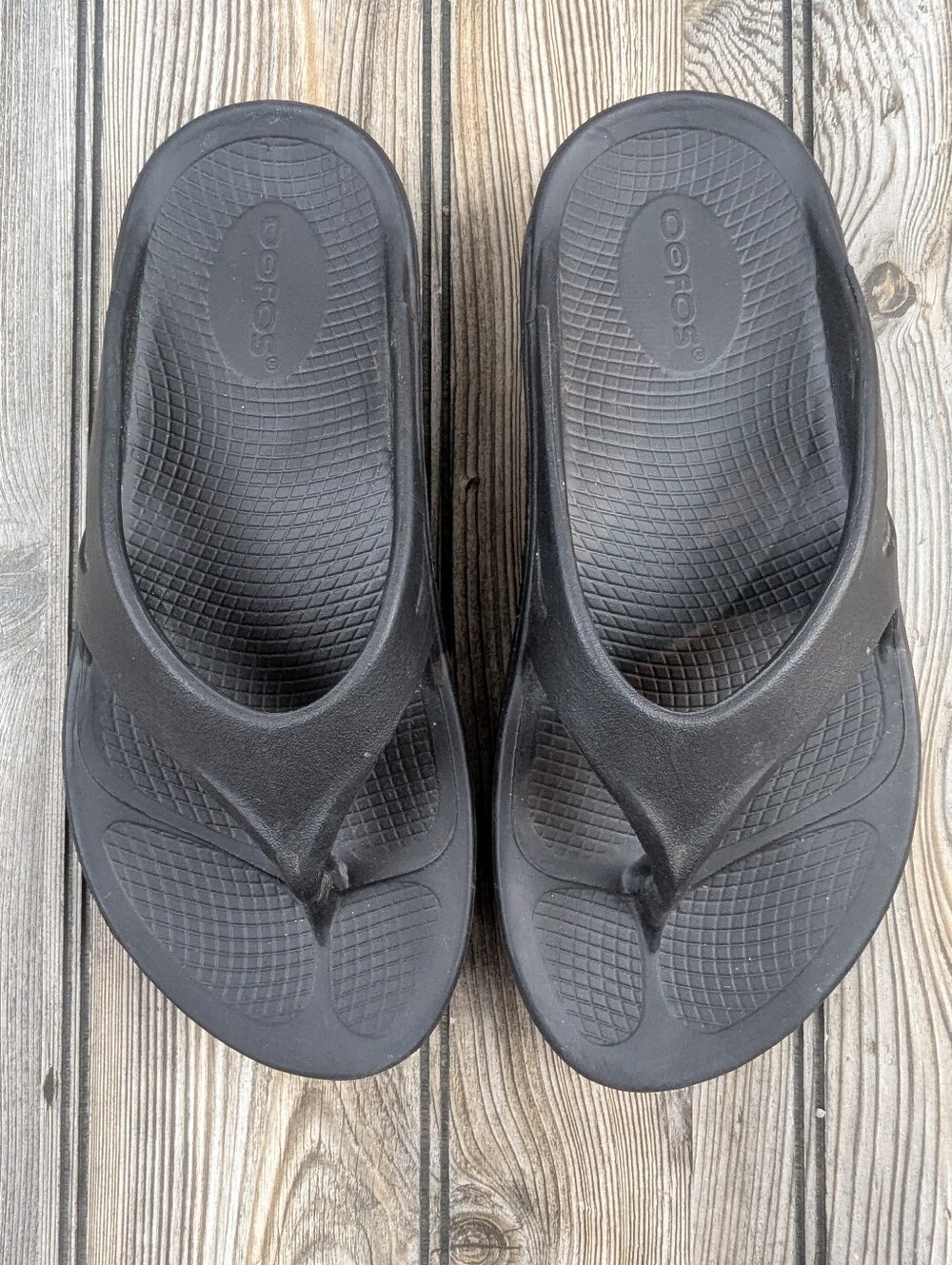 OOFOS OOriginal Black Recovery Sandals Women's Size 6/Men's Size 4 - Picture 9 of 11